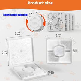 SAMANIJA 16-Pack Pet Food Desiccant with 4-Pack case for IRIS Gamma2 food storage containers,For Pet Automatic Dispenser Gravity Feeders to keep food dry and fresh