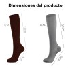 12 Pares De Medias De Compresión Antitrombóticas 6 Colores