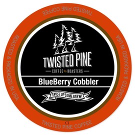 Twisted Pine Blueberry Cobbler Flavored Coffee, Single-Serve Cups for Keurig K-Cup Brewers, 24 Count