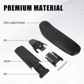 BAOUFF Extended Seat with Fender Kit for Surron Light Bee,21'' Cushion + Inner Fender + Rear Fender with Metal Brackets for Dirt Bike Surron Light Bee S and X - Black