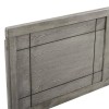 Pemberly Row Queen Modern Rubberwood and MDF Headboard in Gray