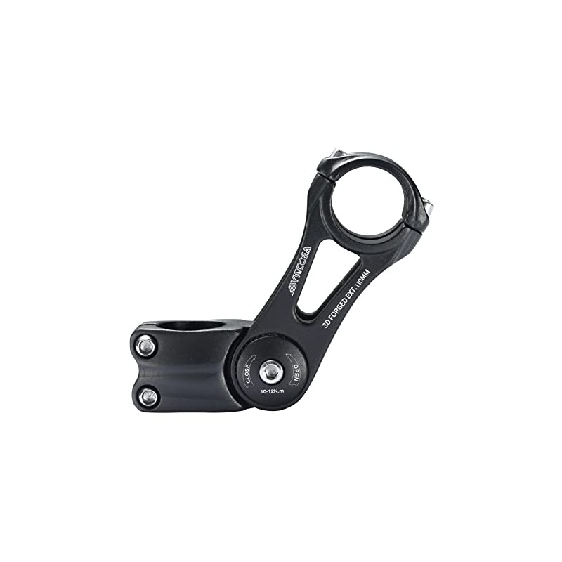 Bynccea Bicycle Stem Handlebar Riser Extension 0-70 Degrees 31.8 mm