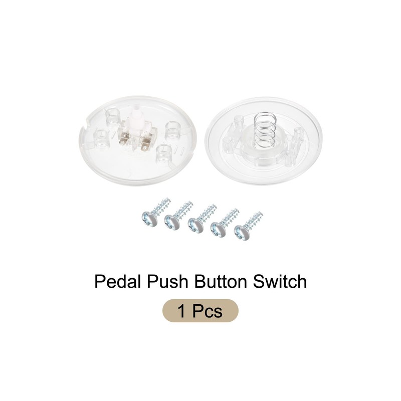 Rebower Pedal Push Button Switch Inline Latching ON/OFF Round Lighting