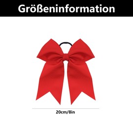 Pack of 2 Red Bow Hair, Red Hair Bow, Bow Hair Scrunchie Red, for Girls and Women Hair Pins That Hold Metal Clips French Accessories