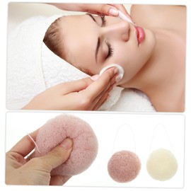 NOLITOY Makeup Sponge 2 Pcs Sponge Makeup Cleansing Tool Face Scrubber Spa Facial Face Cleansing Sponge Exfoliator Facial Cleansing Sponge Scrubber s Miss Face Brush Tomato
