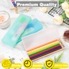 Fainne 24 Pcs Plastic Pencil Case Pencil Boxes Bulk Plastic