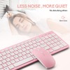 Wireless Keyboard and Mouse Combo, Compact Quiet Wireless Keyboard and