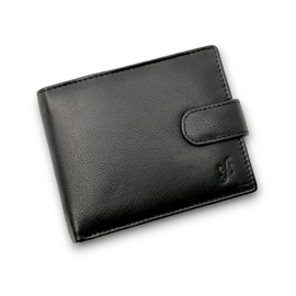 STARHIDE Blocking Wallet | Men Wallet Slim | Genuine Leather Wallets for Men | Classic Coin Pocket Wallet | Bifold Wallet Men UK | Gift for Him #1110 (Black)