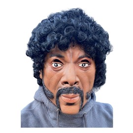 Rubber Johnnies Samuel L Jackson, Latex MASK, Pulp, Cult Icon, Movie star, Fancy Dress MASKS