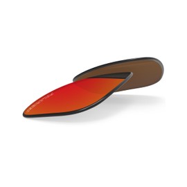 BlazerBuck Anti-salt Polarized Replacement Lenses for Oakley Sliver XL OO9341 - Fire Red