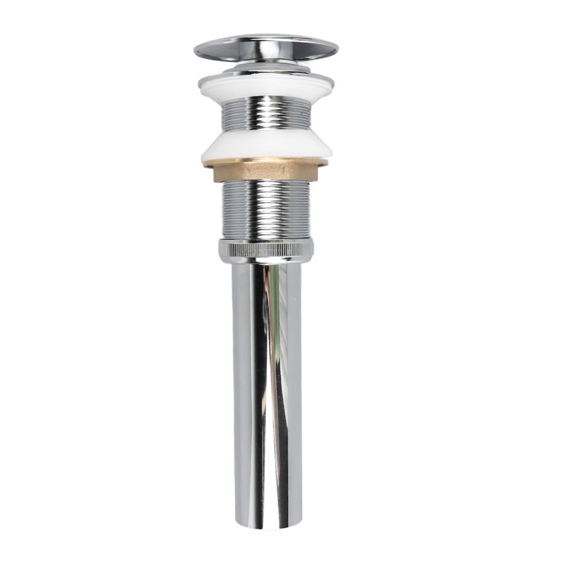 Bathroom Pop Up Drain Control Water Flow Copper Chrome Plating