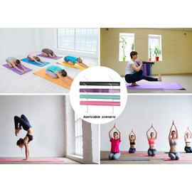 Retyion Yoga Mat Rack Organizer Metal Large Capacity Yoga Mat Display Multifunctional Sports Accessaries Storage for Foam Rollers Skateboard Ski Board (Black)