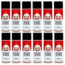 Hombre Red Deodorant Body Spray Classic for Men (12 Pack)
