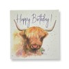 Highland Cow Quality Blank Birthday Card