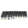 Universal 10Pcs DC 5.5x2.1mm Connectors Plug Kit Laptop Notebook Input
