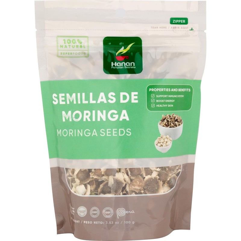 Hanan Moringa Seeds 3.5 oz (100 g) - Semilla de
