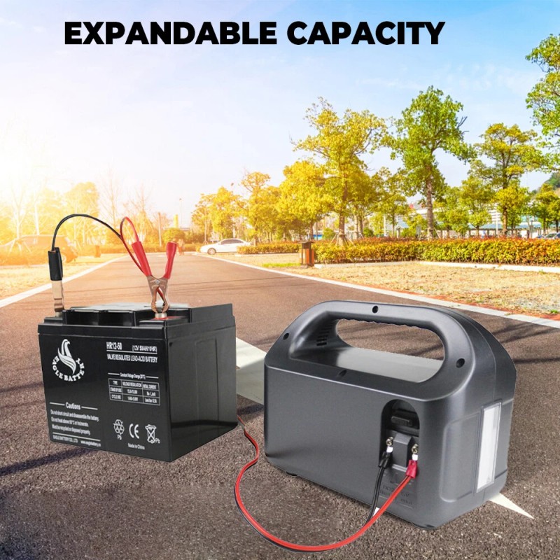 KEPEAK Portable 150W Power Station Solar Generator Backup Power LED