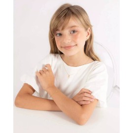 Unbranded 18k Solid Gold Hollow Heart Shaped charm for Chain for Children and Girls