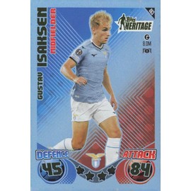 Match Attax 2024 2025 Gustav Isaksen Heritage Trading Card
