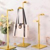 Hicarer Stainless Steel Purse Display Stand Adjustable Height Handbag Display