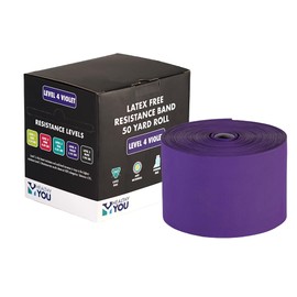 Healthy You Latex Free Resistance Band 50 Yard Rolls (Violet v2)