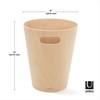 Umbra Woodrow 2 Gallon Modern Wooden Trash Can, Wastebasket, Garbage