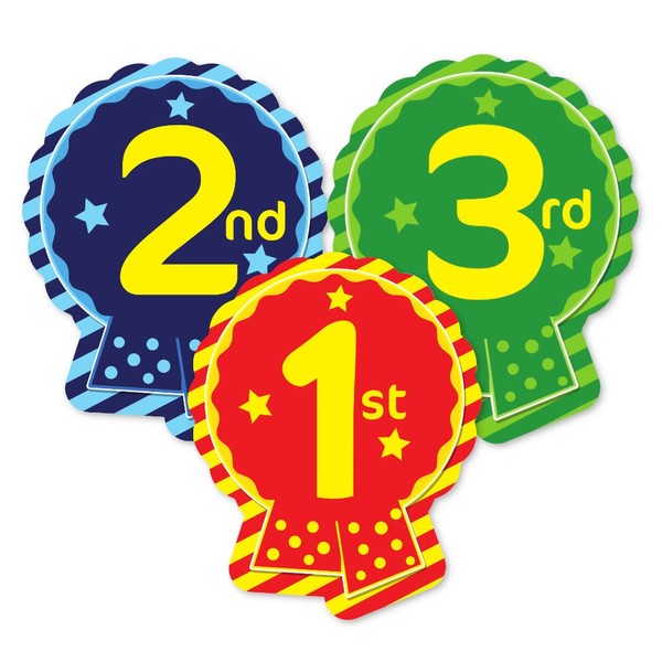 SuperStickers 1st, 2nd, 3rd Rosette Sticker (Pack of 60)