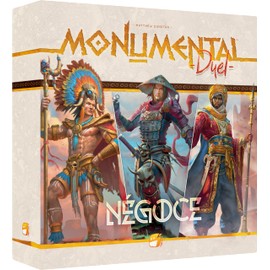 Asmodee Funforge Monumental Duel: Negoce - Board Games - Card Game - Game for Children and Adults - Game for 2 Players - Civilisation Game - from 10 Years - French Version