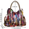 RainboSee Women OverSize Random Multicolor Purse Handbag Large Capacity Satchel