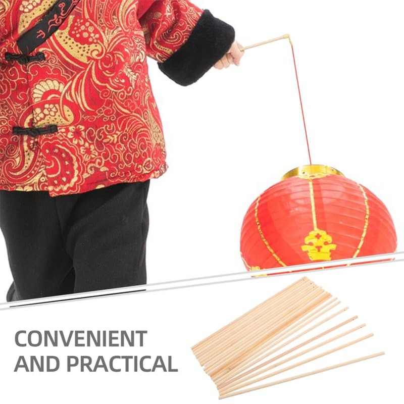 HOMSFOU 10pcs Carrying Pole Accessories Lantern Poles for Making Lanterns,