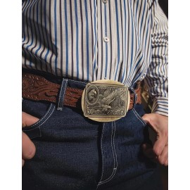 Siskiyou Western Cowboy Cowgirl American Flag and Eagle Belt Buckle