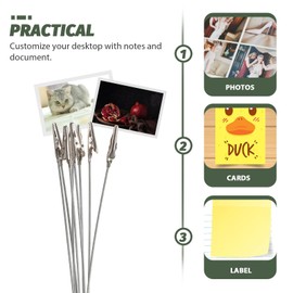 COHEALI 8-Branch Tree Style Memo Photo Holder Clip Table Wedding Card Display Desktop Stand Number Holder