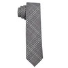 DonDon Herren Krawatte kariert 6 cm grau-schwarz