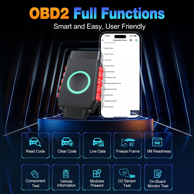 Bidirectional Scan Tool: VIDENT iSmartDiag510 Wireless OBD2 Scanner Diagnostic Tool