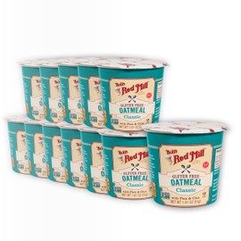 Bob's Red Mill GF Oatmeal Cup, Classic, 1.81 Ounce Cup (Pack of 12) - Non-GMO, Vegan, Whole Grain, Kosher