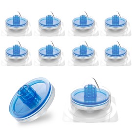 CryoKing 100Pcs Syringe Lab Filter, Sterile PES Hydrophilic Filters, 0.45um Pore Size, 33mm Membrane Diameter for Biomed Scientific Laboratory, Individually Packed