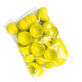 Happyyami Pack of 25 Lottery Balls Tombola Bingo Balls without Number Plastic Hollow Balls 40 mm Yellow
