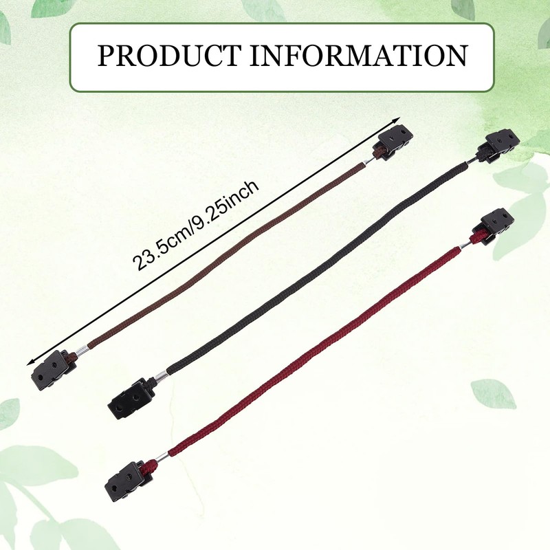 NICENEEDED 6 Pcs Hat Strap Clips Cord Fasteners, Windproof Clips