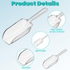 Giantree 12Pcs Clear Plastic Acrylic Kitchen Scoops, 4.3 Inch Multi