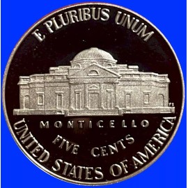 2025-S Proof Jefferson Nickel 5¢ Frosty DCAM Fresh from Proof Set CN Clad