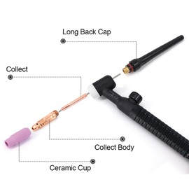 HITBOX TIG Welding Torch WP26V 4M Welder Torch 140A 150-Amp Air Cooled SR-26V TIG Welder Gun with Europe Plug for Lift TIG Lift ARC