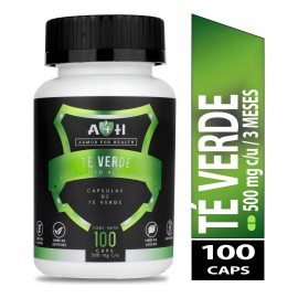 Te Verde 100 Cáps A4h Salud Armor4h Vida Antioxidante 500mg Sabor Sin Sabor