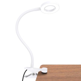 GLORIOUS-LITE LED Clip on Light, 36 LED Reading Light, 4 Modes Book Light, 360° Rotation Gooseneck Reading Lamp, Eye-Caring Clip on Lamp for Bed, Desk,Computer, Headboard, Dorm Room(White)