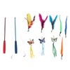 Funny Cat Feather Stick Interactive Thickening Lightweight Cat Feather Toys