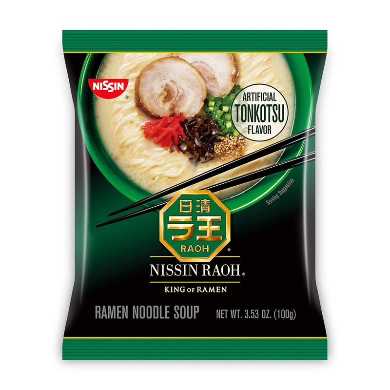 Nissin RAOH Ramen Noodle Soup, Tonkotsu, 3.53 Ounce (Pack of