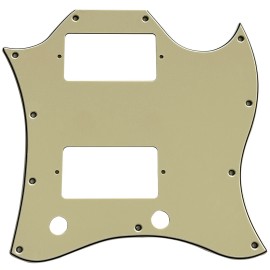 No Brand For Fit US Gibson SG Standard Style Full Face Guitar Pickguard, Vintage Yellow