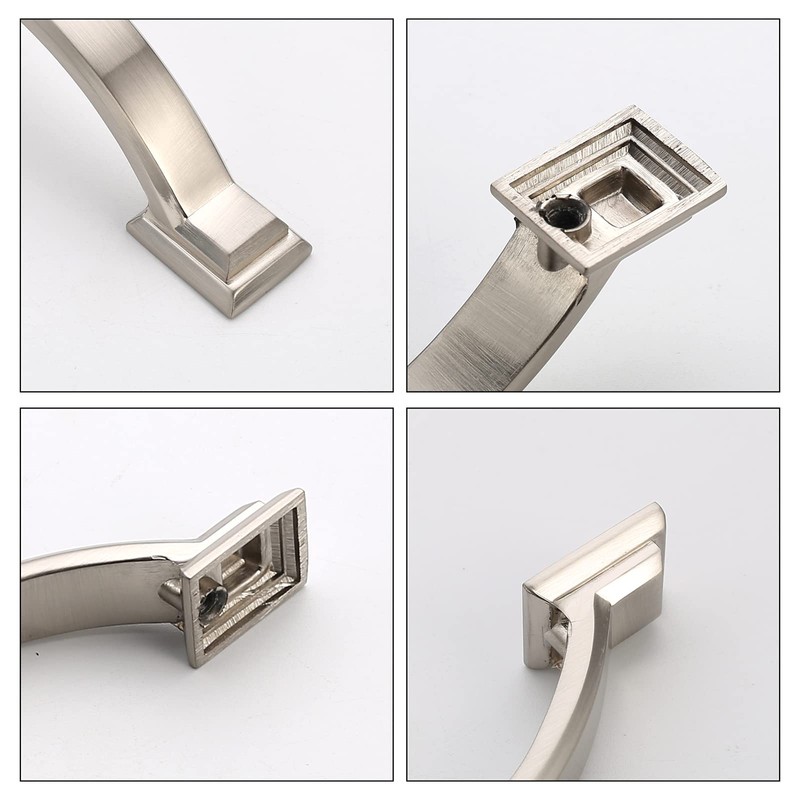AOOTOCH 5 Pack 3 inch Cabinet Pulls Brushed Nickel Cabinet