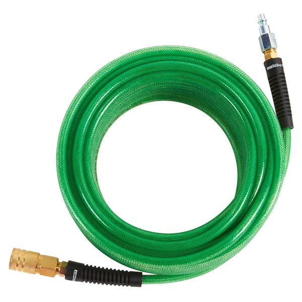Metabo HPT Air Hose | 1/4-Inch x 50 Ft | Industrial Fittings | Professional Grade Polyurethane | 300 PSI | 115155M