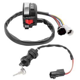 M MATI Start Stop Headlight Switch & Ignition Key Switch for Yamaha Raptor 700 YFZ450R YFZ450X 2009-Up 1S3-83973-11-00 1S3-83973-10-00 4SH-82510-01-00