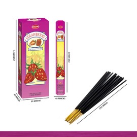 Strawberry - Box of Six 20 Gram Tubes - HEM Incense